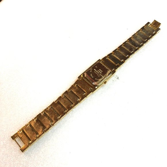 Rovika Quartz Texture Tank Dress Watch